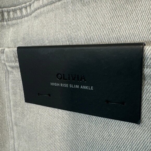 NWT Citizens of Humanity Olivia High Rise Slim Ankle Jeans Light Zinc COH 32 - Picture 4 of 8